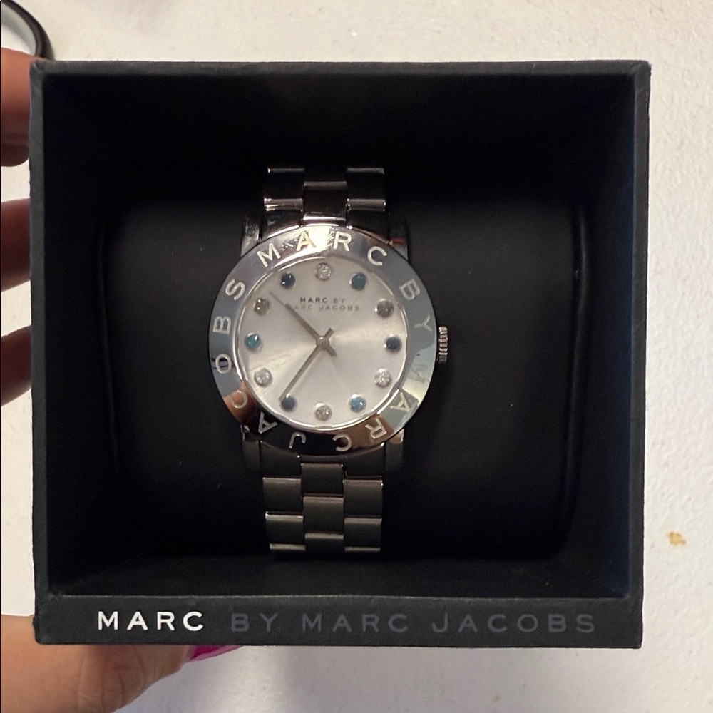 Marc by Marc Jacobs Silver and White Watch